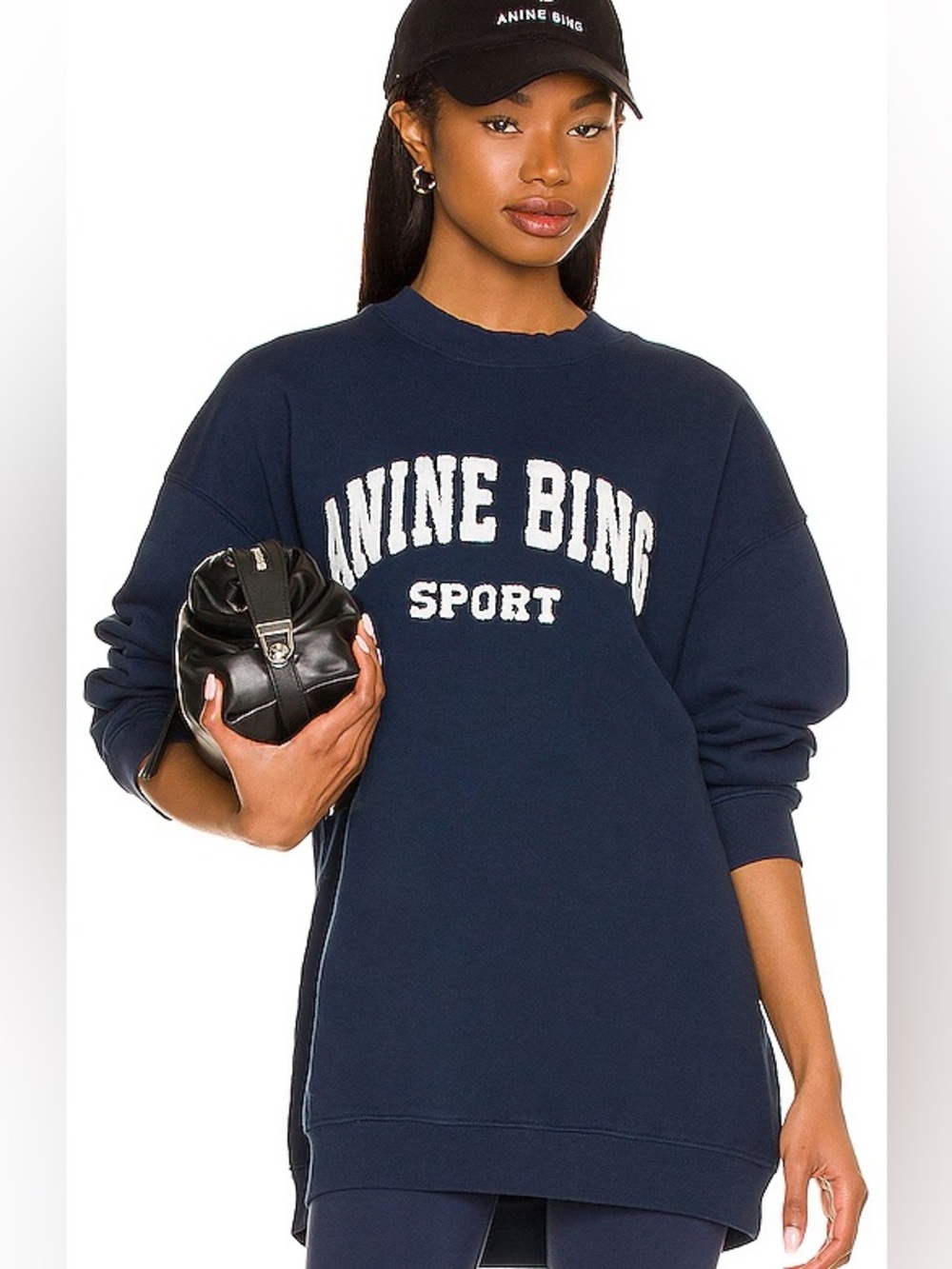 ANINE BING Sport Tyler Sweatshirt in Pacific Blue XXS